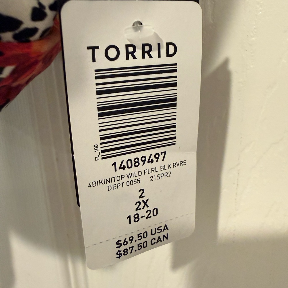 Torrid Floral Bikini (2-piece set) -- size 2X - Picture 2 of 7